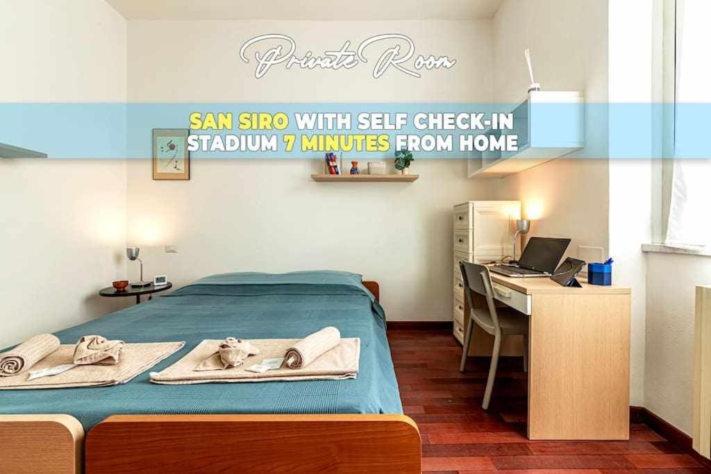 Alloggio in famiglia San Siro A 7 Minuti Stanza Con Zone Comuni *